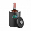 Collegiate Logo 2 Qt. Tall Ice Bucket w/ Thick Leatherette Lid - Florida